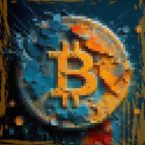 Bitcoin logo going through a change